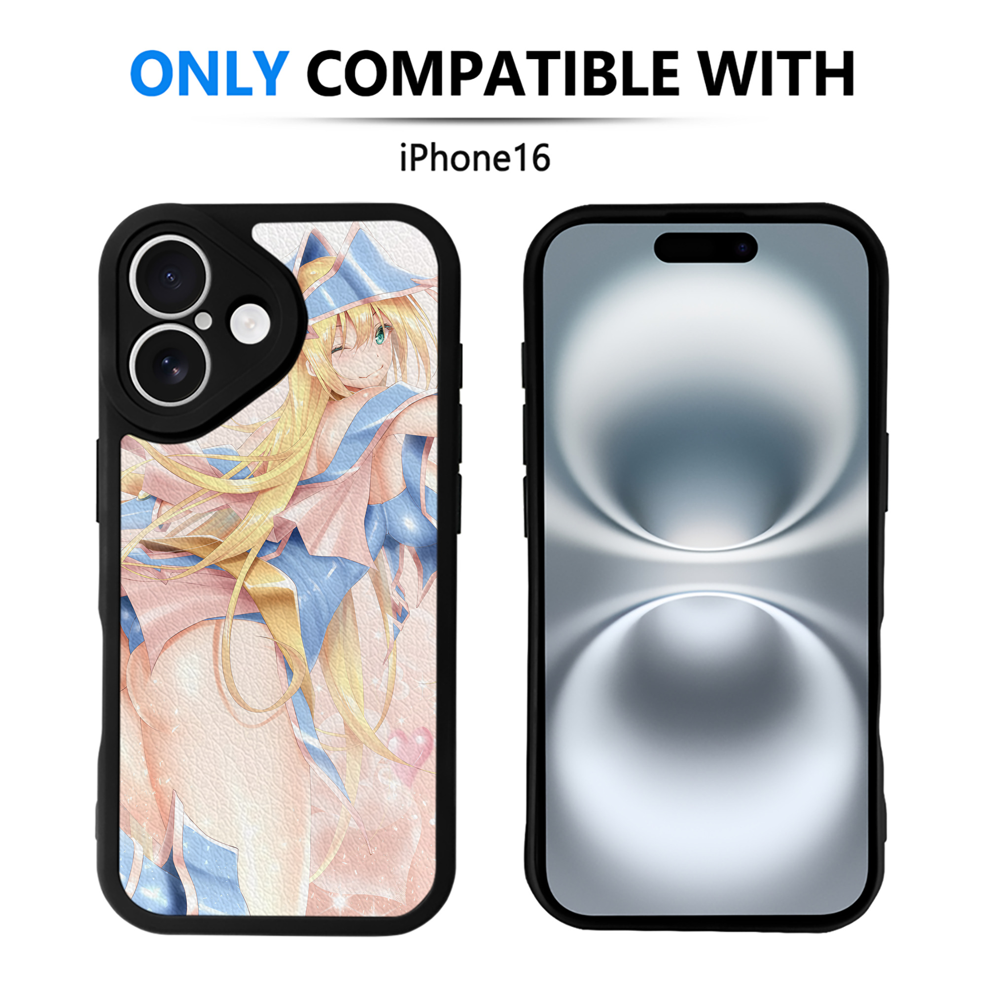 （画像用） 遊☆戯☆王 Yu-Gi-Oh! 【iPhone 16シリーズ対応】シリコンスマホケース（レザー調） 材質：シリコン